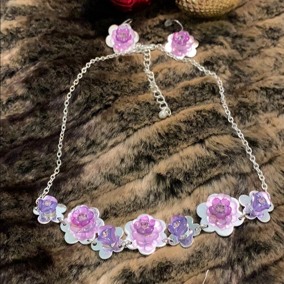 Jewelry - PRETTY & Charming-lavender-necklace/earrings #A369